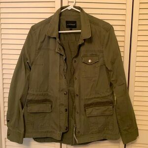 Green utility jacket